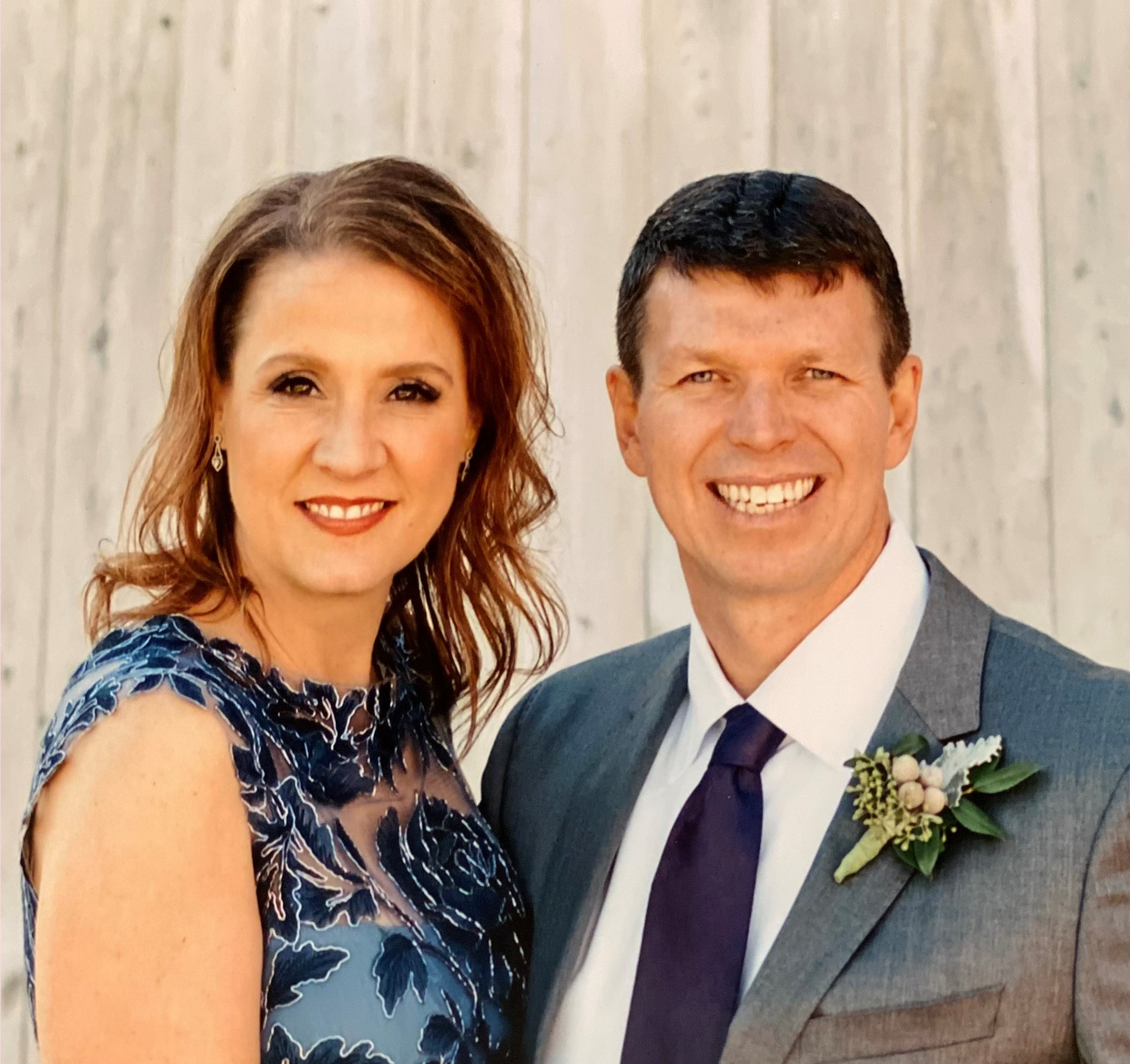 Greg Whitaker and his wife Melissa smiling